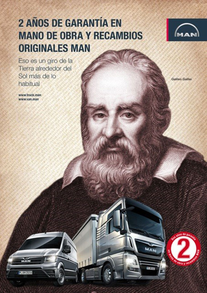 Garantía de 2 años de MAN en mano de obra y recambios