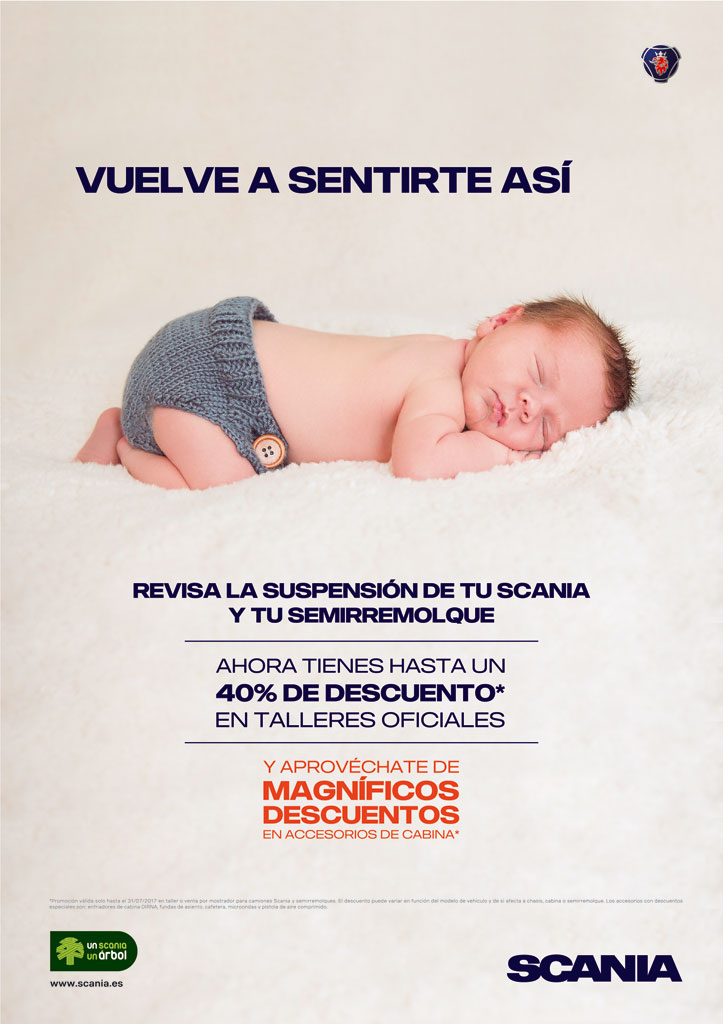Campaña de suspensión Scania: descuentos en reparaciones