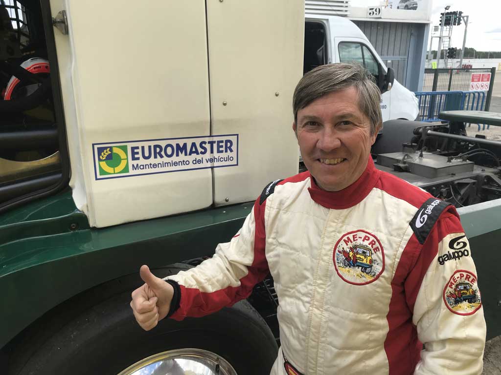 Antonio Albacete busca la victoria en el Campeonato de Europa de camiones