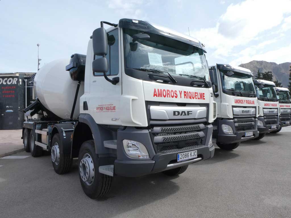 Amorós y Riquelme adquiere 18 nuevas hormigoneras DAF CF 410 FAD Mixer