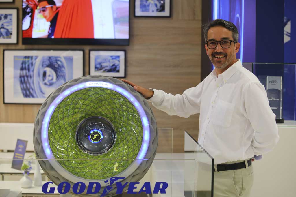 Goodyear presenta sus nuevas tecnologías para coches y vehículos comerciales. Goodyear presenta sus nuevas tecnologías