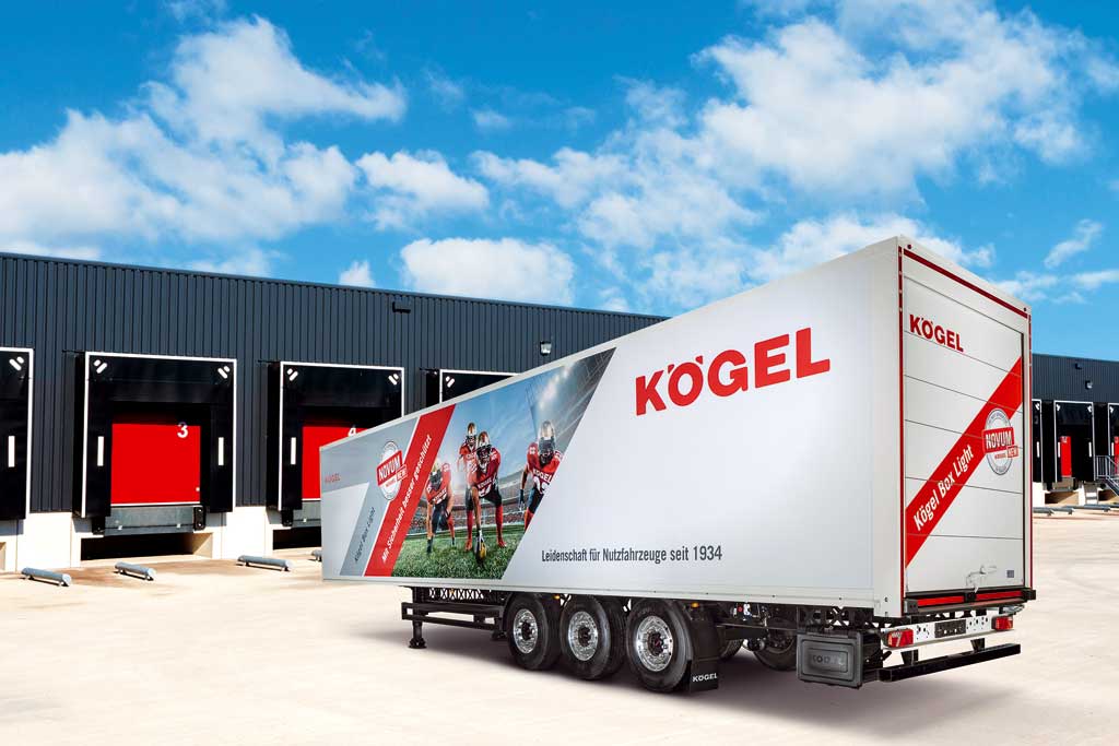Kögel presenta un furgón para mercancía a granel de construcción ligera