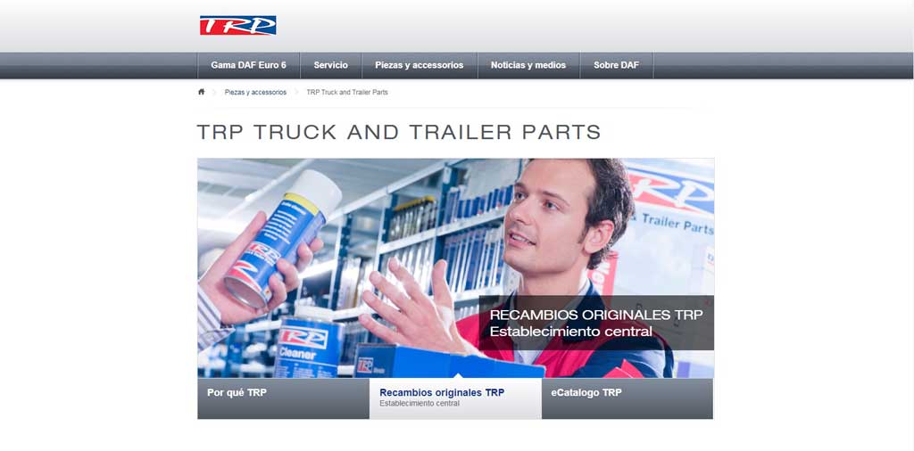 DAF presenta su nueva tienda online de recambios y accesorios