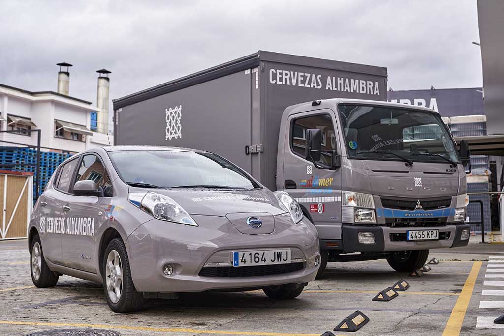 Mahou San Miguel incorpora un camión híbrido a la flota de un distribuidor
