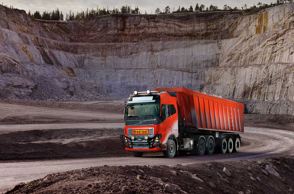 Volvo Trucks proporciona una solución autónoma a Brønnøy Kalk AS