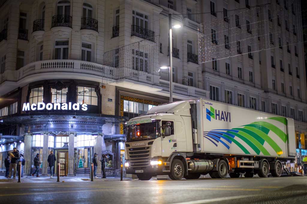 HAVI y Scania minimizan la huella ambiental de McDonald’s en España