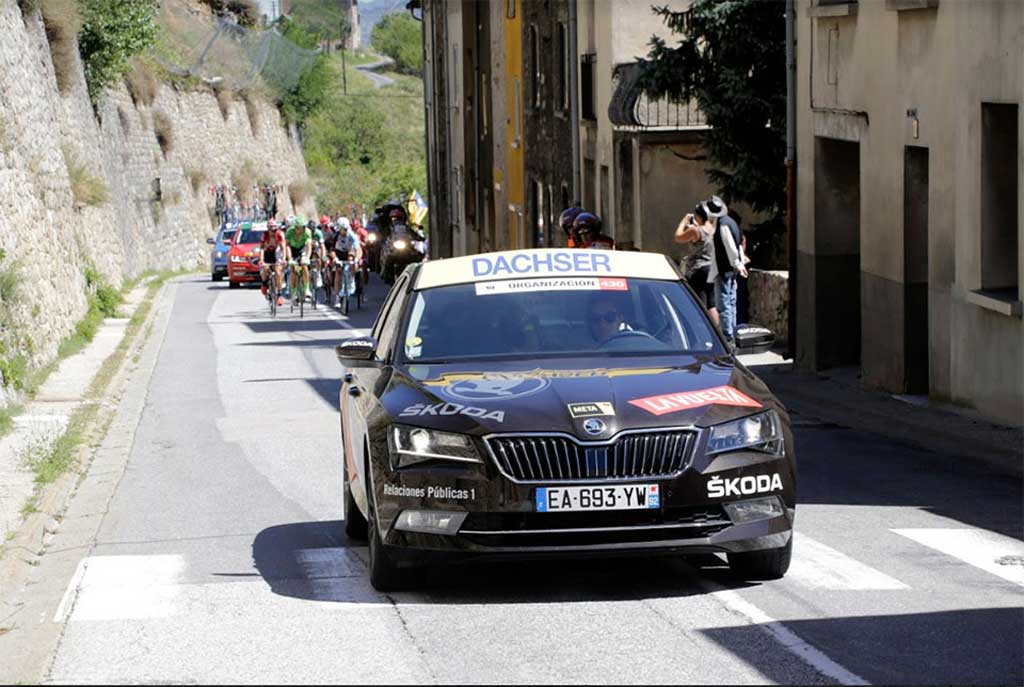 Dachser apoya las salidas de etapa de La Vuelta 2019