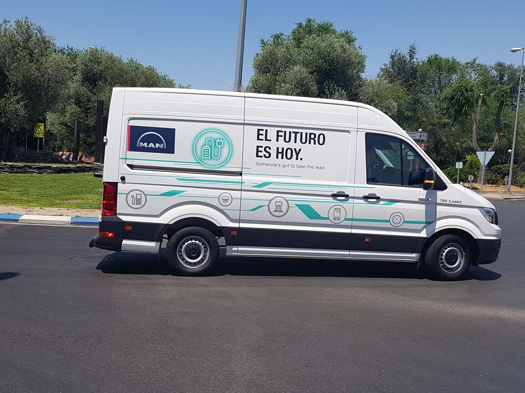 Prueba furgón MAN eTGE eléctrico