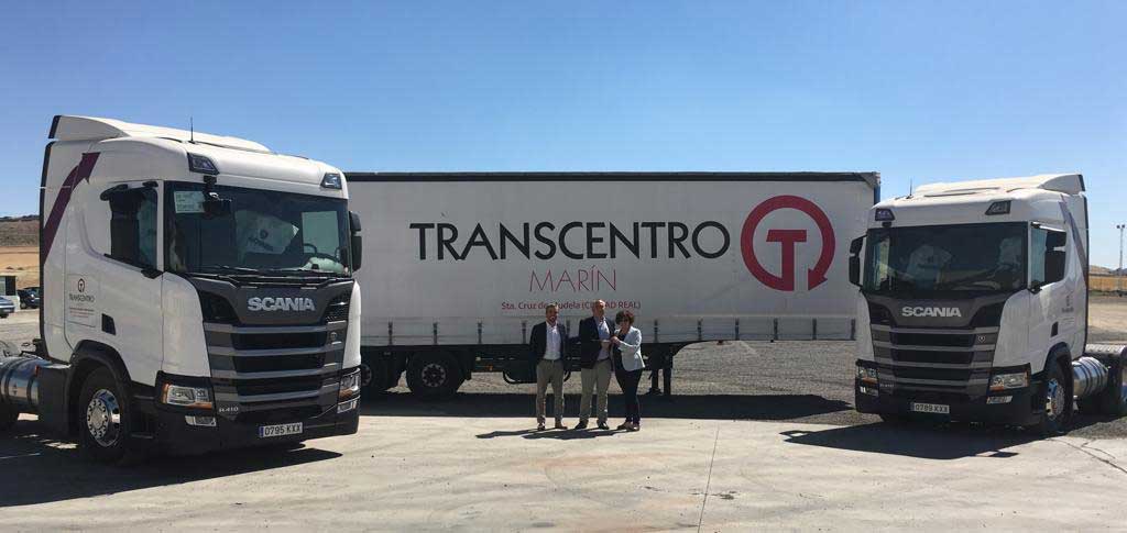 Transcentro Marín incorpora dos Scania de GNL a su flota