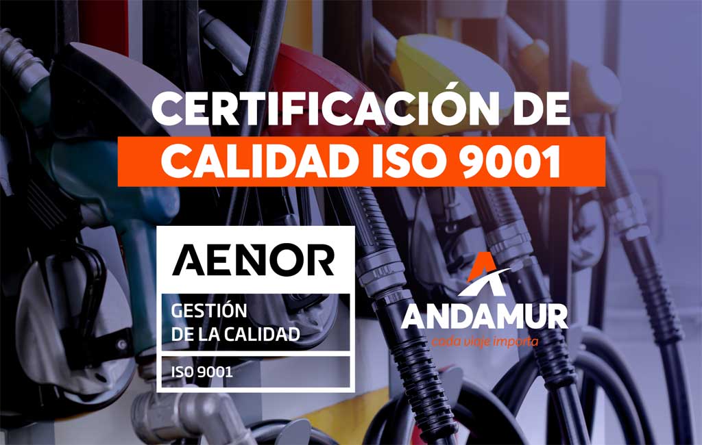 Andamur obtiene la Certificación de Calidad ISO 9001 Andamur obtiene la Certificación de Calidad ISO 9001