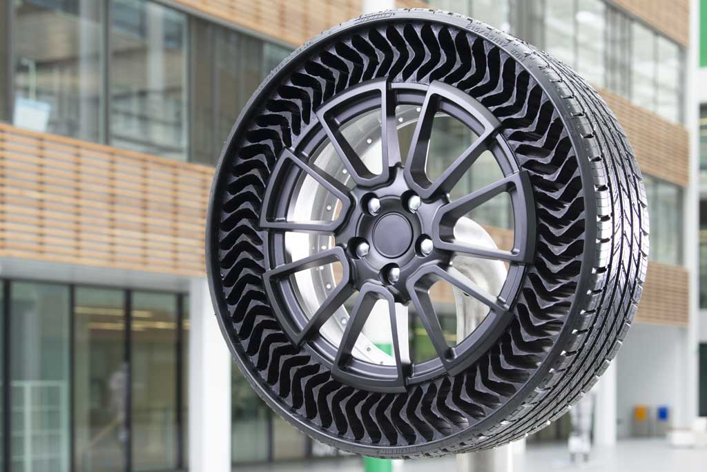 Michelin Uptis, el prototipo de neumático a prueba de pinchazos