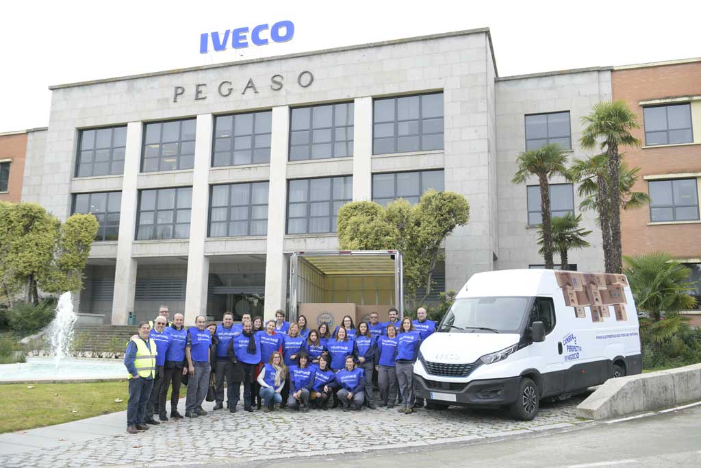 La Iveco Daily recolecta 6.000 kilos de alimentos