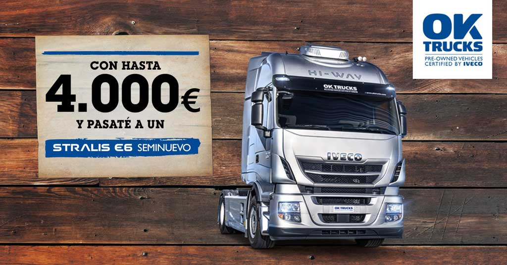Iveco ofrece una sobrevaloración de hasta 4.000 € al comprar un Stralis seminuevo