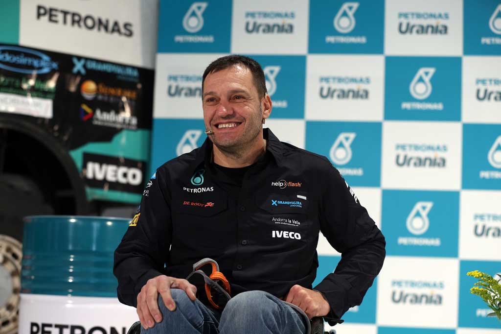 Albert Llovera, preparado para el Rally Dakar