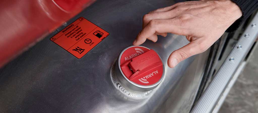 Scania presenta la nueva alarma de robo de combustible