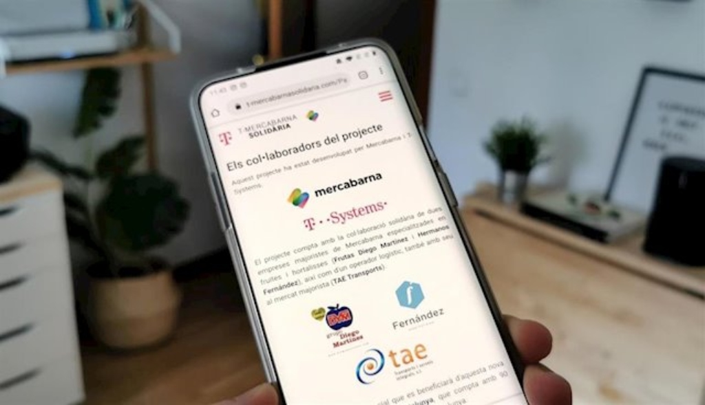 T-Systems y Mercabarna crean una app para llevar alimentos a colectivos necesitados