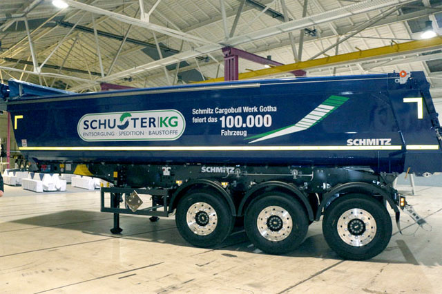 Schmitz Cargobull fabrica su vehículo 100.000 en Gotha