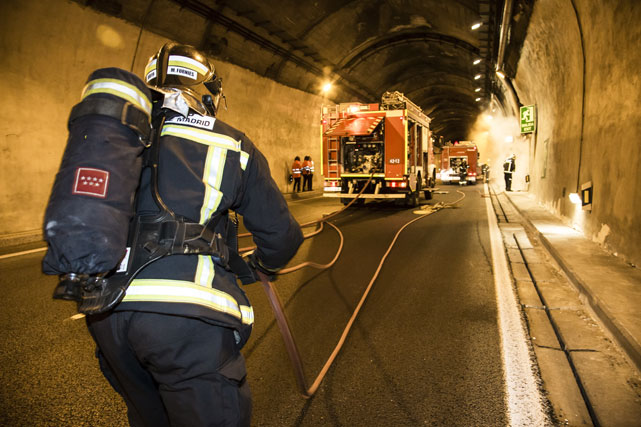 Abertis finaliza con éxito el simulacro en Guadarrama