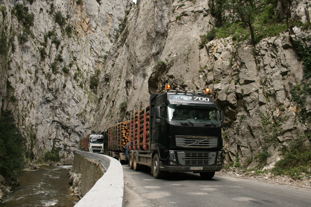 Camiones en la carretera: Transporte seguro