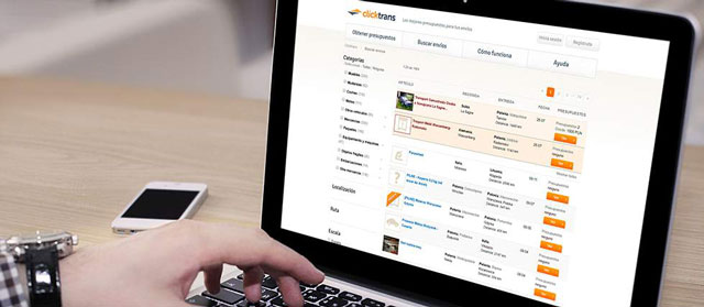 Clicktrans llega a España para compartir mercancías