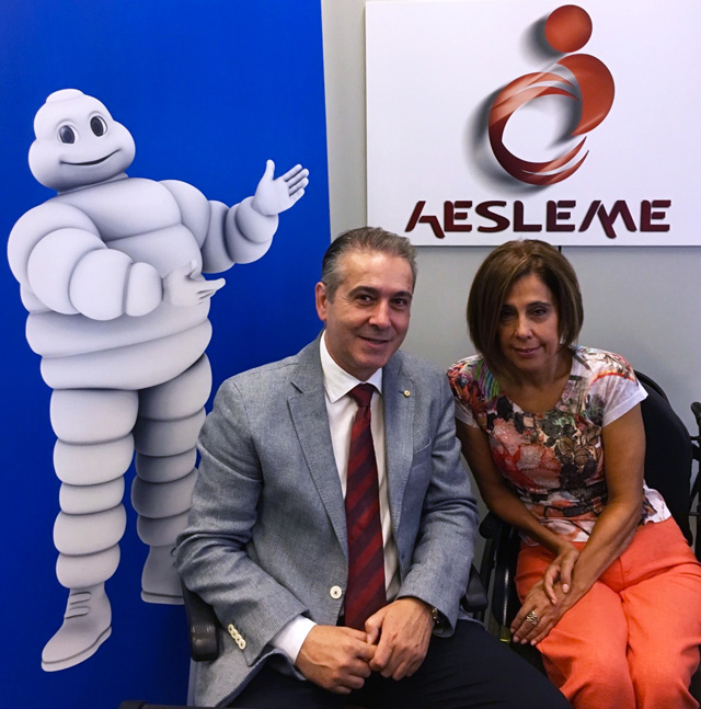 Michelin se alía con la causa de AESLEME