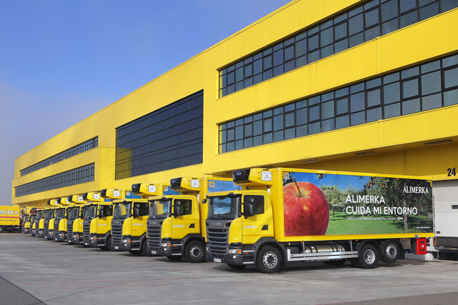 Alimerka adquiere 20 camiones Scania de GNL