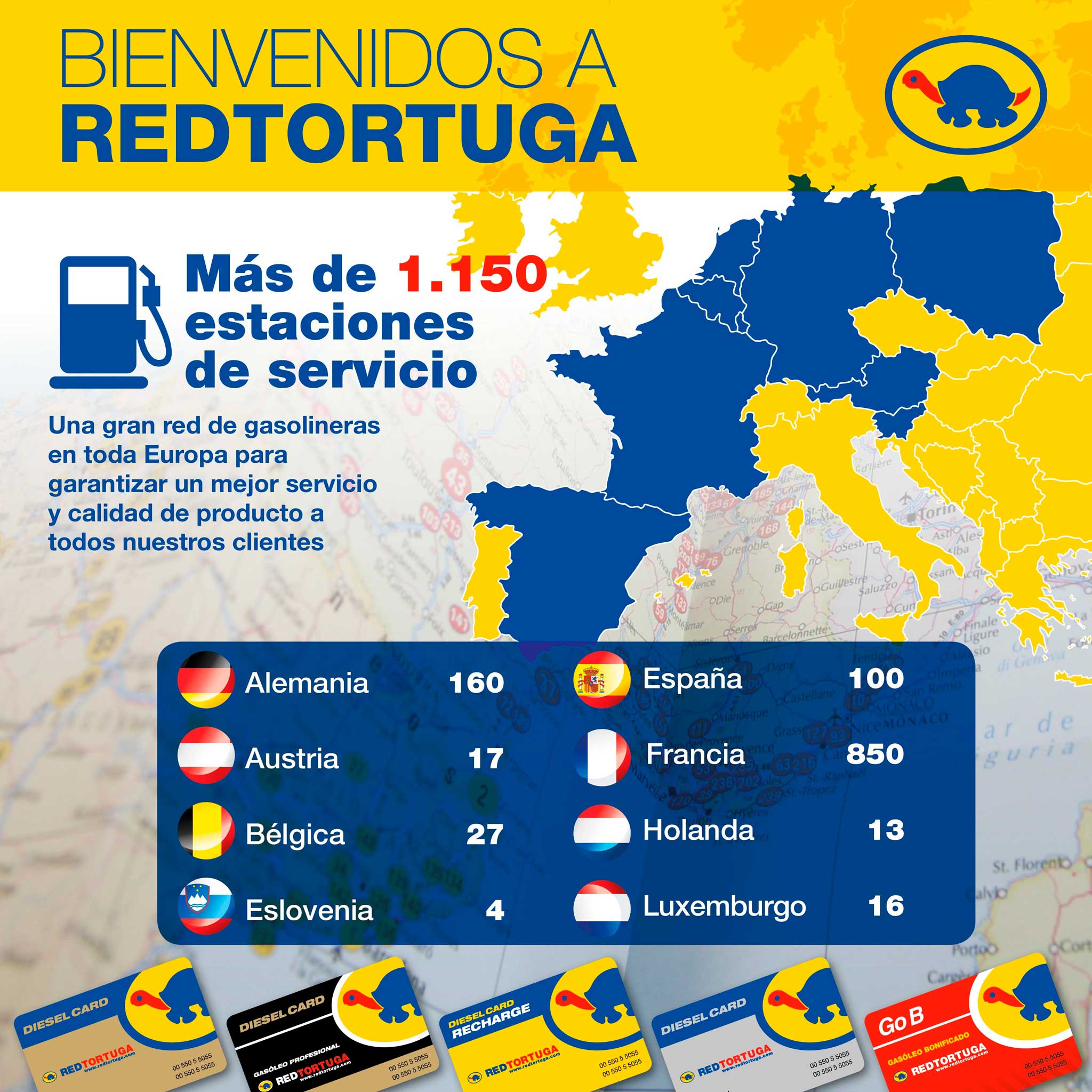 Más de 1.100 estaciones Red Tortuga en Europa