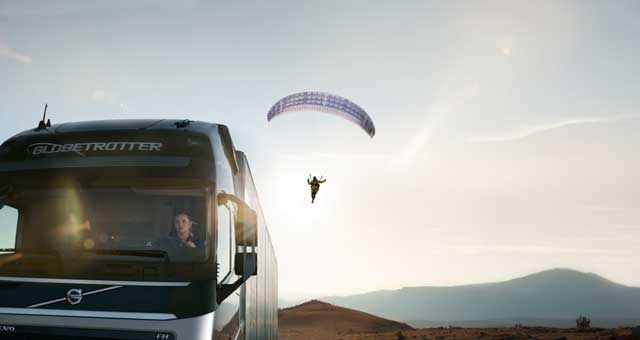 The Flying Passanger, el vuelo de Volvo Trucks