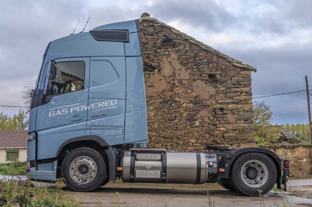 Volvo FH Globetrotter 460 GNL ha sido el Camión más eficiente en el recorrido de pruebas www.encamion.com 2019.