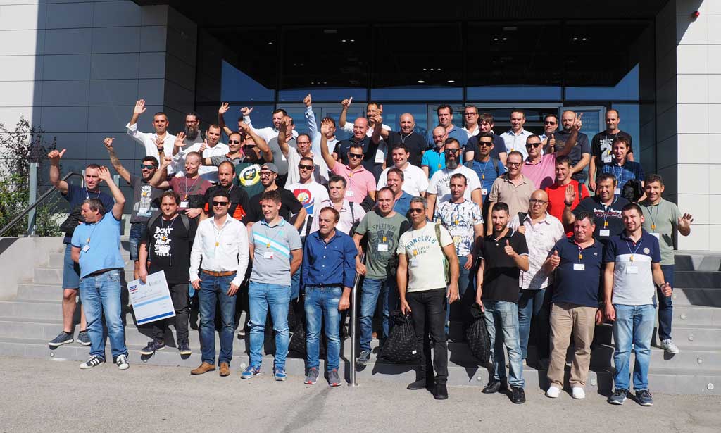 Participantes del Concurso Técnico del Año DAF 2019