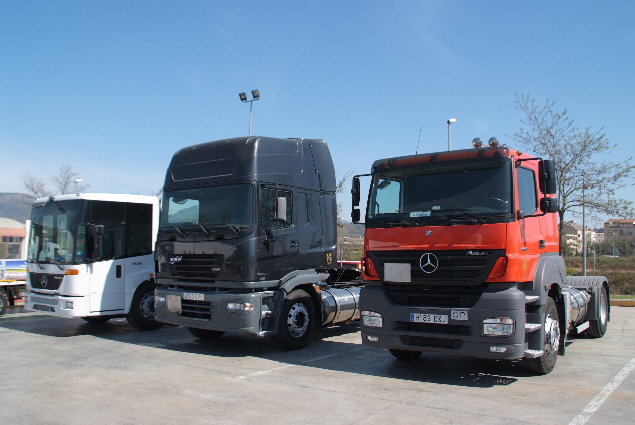 Con la colaboración del transportista HAM en 2009 nuestra primera prueba publicada fue de camiones Dual Fuel, diésel y GNL.