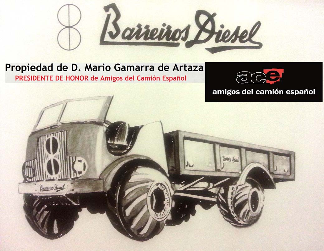 Primeros bocetos del camión militar Barreiros conocido como el Abuelo.