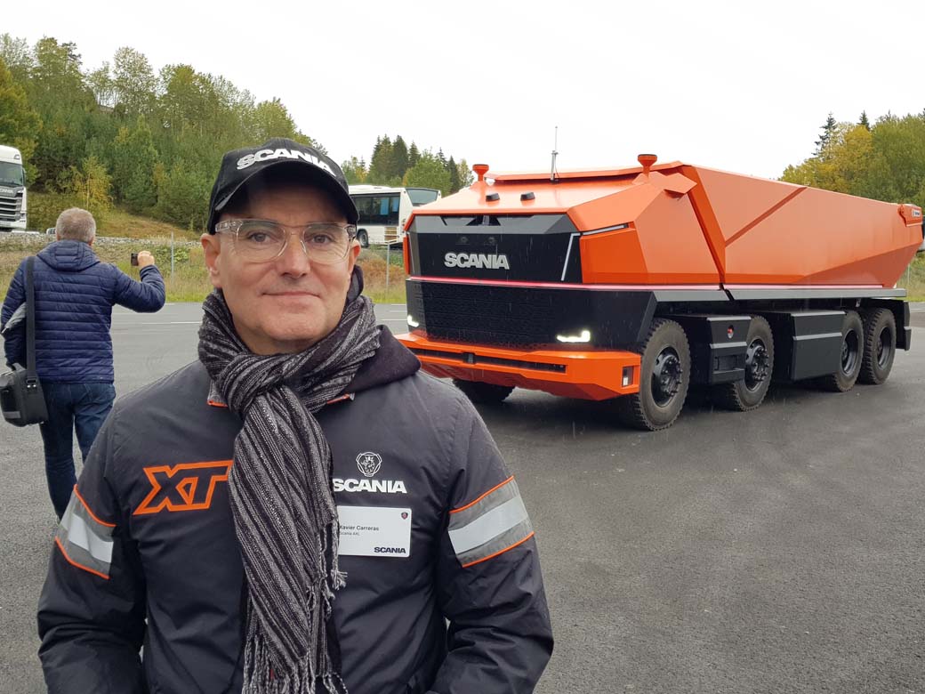 Uno de los responsables del proyecto Scania AXL es el catalán Xavier Carreras.