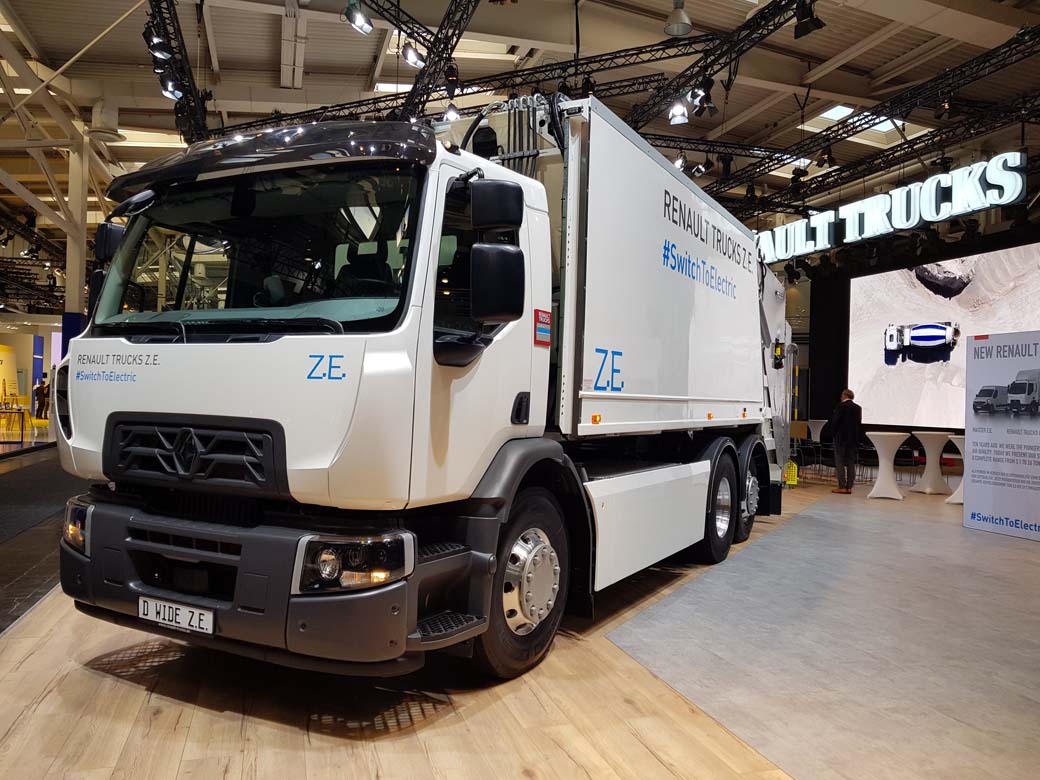 El Serie D Wide Z.E. de Renault Trucks con 26 toneladas es un camión eléctrico con 200 kilómetros de autonomía.