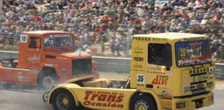 ¿Qué hay más espectacular que un camión de carreras haciendo trompos?