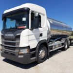 Apuesta por Scania con un vehículo de gas para el transporte de leche Scania GNL