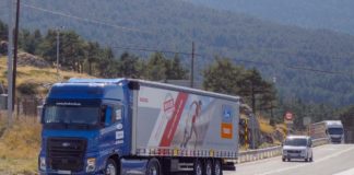 Prueba F-Max 500 de Ford Trucks carga 40T