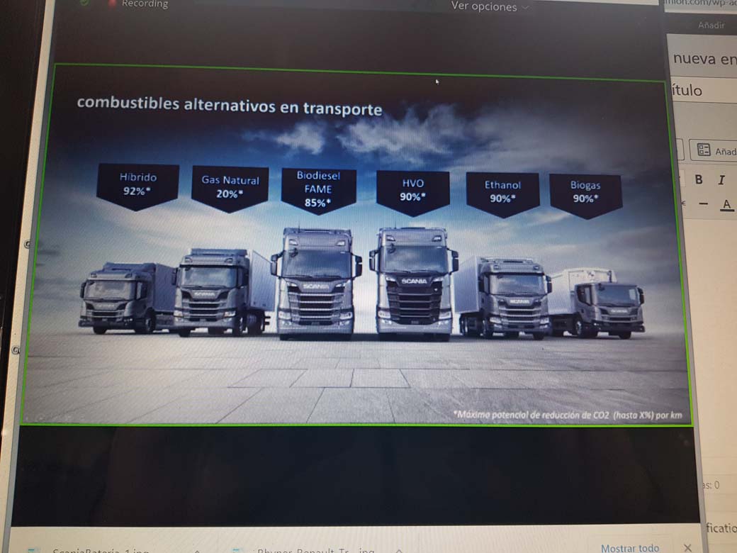 Scania ofrece camiones alimentados por todo tipo de combustibles.