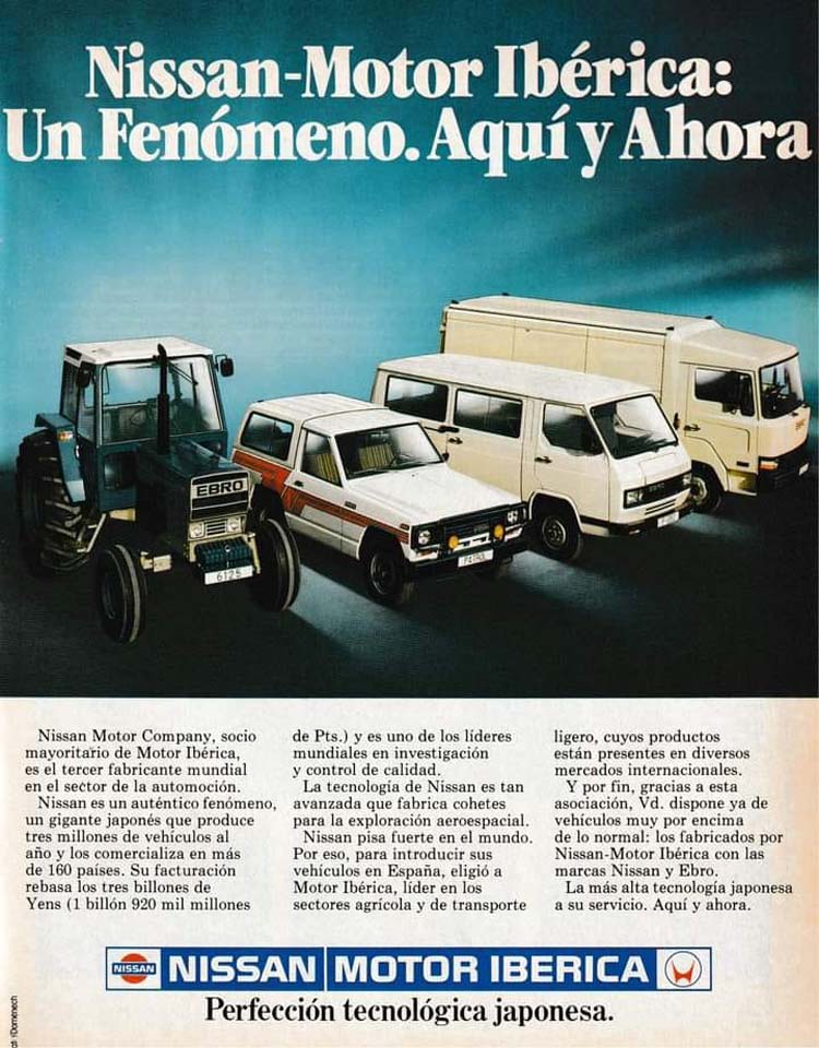 La gama de Nissan Motor Ibérica.