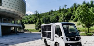 El transportador eléctrico Tropos ABLE se convierte en un sistema fotovoltaico rodante Transportador eléctrico Tropos ABLE