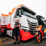 Al volante de los Iveco S-Way del Repsol Honda Team Al volante de los Iveco S-Way