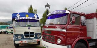 Los Clásicos Pesados de Castilla y León recorren la Montaña Pegaso Comet y Barreiros Super Azor Gran Ruta, dos de los participantes en la IV Ruta Clásicos Pesados de Castilla y León.