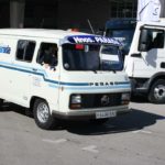 El Pegaso más ligero, la furgoneta J4, aquí una versión de mediados de los 80, con la misma decoración de origen de los Pegaso Tecno.