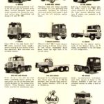 A finales de los años 60 el catálogo de camiones Mack combinaba diseños de cabinas con y sin morro para adaptarse a todo tipo de trabajos.