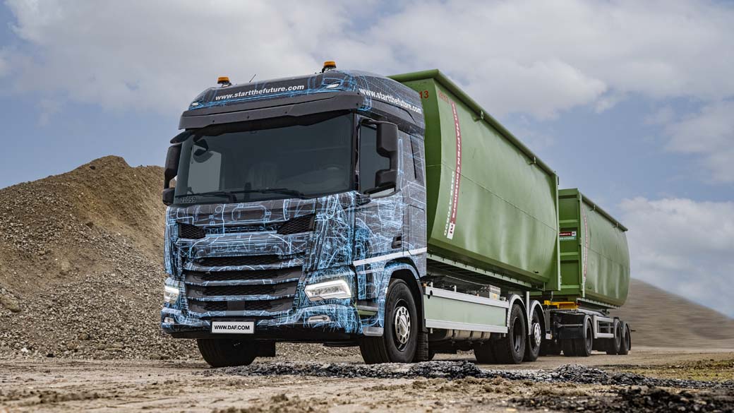¿El nuevo CF? DAF anticipa la imagen del camión Nueva Generación para distribución media y pesada.