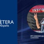 La transportista Oti Cabadas se siente segura en la cabina del S-Way Oti Cabadas y su S-Way