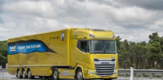 Prueba tractora DAF XG+ 480 Prueba en la ruta Encamion de la tractora DAF XG+ 480 con su cabina de gran confort y amplias dimensiones.