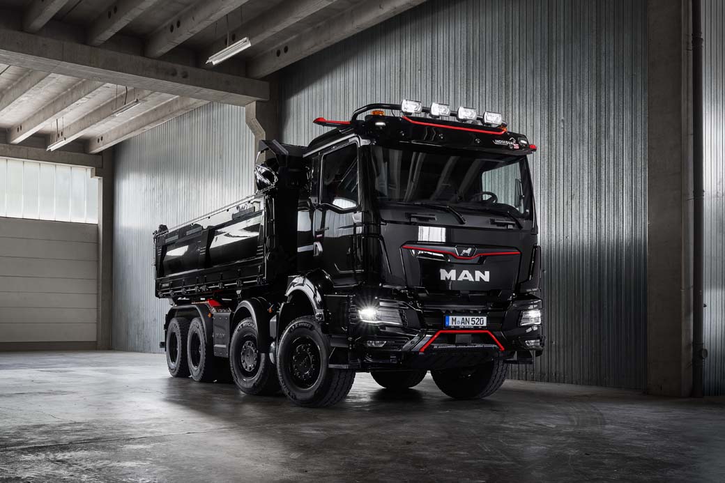Espectacular MAN TGS 8X4 Individual Lion S que MAN Truck and Bus presentó en el IAA 2022.