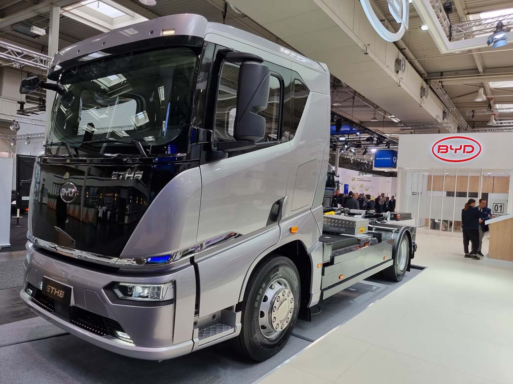 ByD el mayor fabricante mundial de vehículos eléctricos mostró camiones eléctricos en el IAA. ¿Los veremos en las calles europeas?