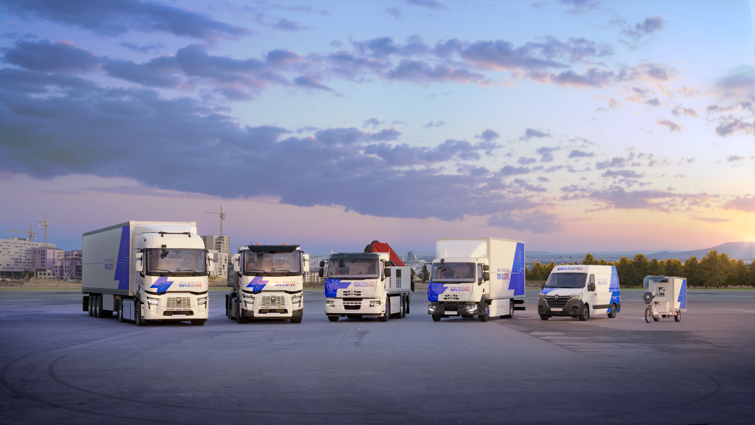 La gama de vehículos eléctricos de transporte E-Tech de Renault Trucks es una de las más amplias en el mercado.